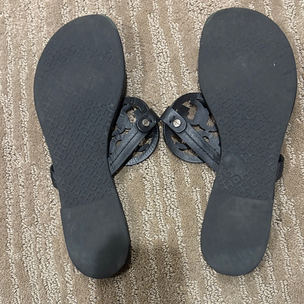 Tory Burch Black Cutout Sandals - Picture 6 of 6